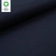 Tissue jersey organique de couleur unie dark blue