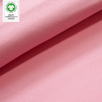 Tissue french terry organique Uni princess pink