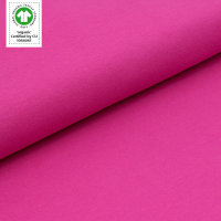 Tissue french terry organique Uni very pink (GOTS)