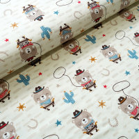 Tissue jersey organique Lucky Bear