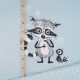 Organic jersey Racoons Panel gletscher