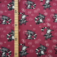 Organic jersey Racoons Allover holunder