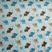 Tissue jersey organique Babyelefant hellgrau (GOTS)