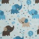 Tissue jersey organique Babyelefant hellgrau
