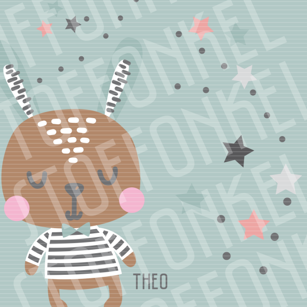 Plotterdatei Lieblingsfreund Hase Theo