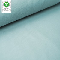 Tissue jersey organique de couleur uniebabyblau (GOTS)