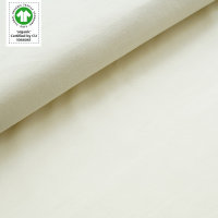 Tissue jersey organique de couleur unie vanilla ice