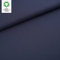 Tissue jersey organique de couleur unie china blue
