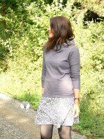 Organic jersey plain dyed grau