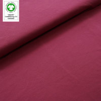 Tissue jersey organique de couleur unie holunder