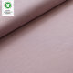 Tissue jersey organique de couleur uniewoodrose (GOTS)