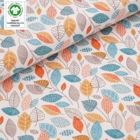 Tissue jersey organique Autumn Leaves (GOTS)