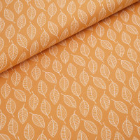 Tissue jersey organique Single Leave herbstgold