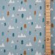 Biojersey Winterwald blau