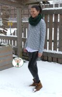 Tissue jersey organique Winterwald grau
