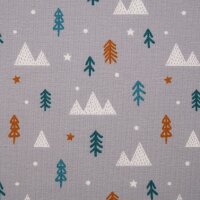 Tissue jersey organique Winterwald grau