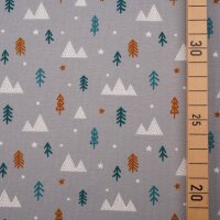 Tissue jersey organique Winterwald grau