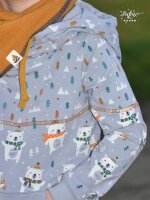 Tissue jersey organique Winterwald grau