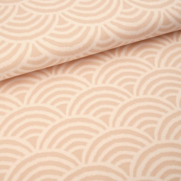 Tissue jacquard organique Rainbow macadamia
