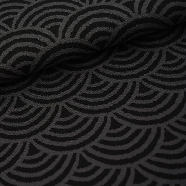 Organic jacquard Rainbow schwarz