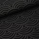 Organic jacquard Rainbow schwarz