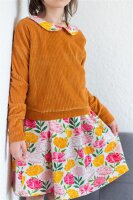Tissue jersey organique Pfingstrosen weiß