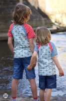 Organic jersey Anker blau