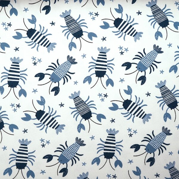 Organic jersey Lobster blau