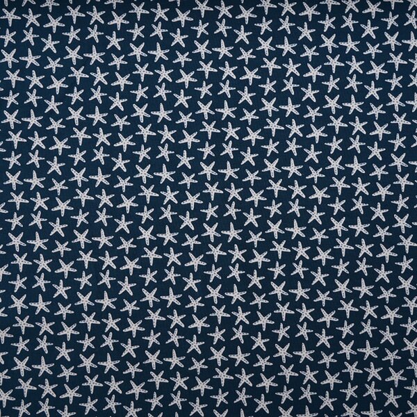 Tissue jersey organique Starfish blau