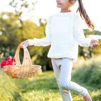 Organic summer knit Bubbles offwhite