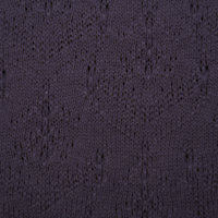 Organic summer knit Blüten dunkelgrau (GOTS)