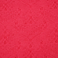 Organic summer knit Blüten himbeer (GOTS)