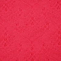 Organic summer knit Blüten himbeer