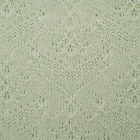 Organic summer knit Blüten pastellgrün (GOTS)