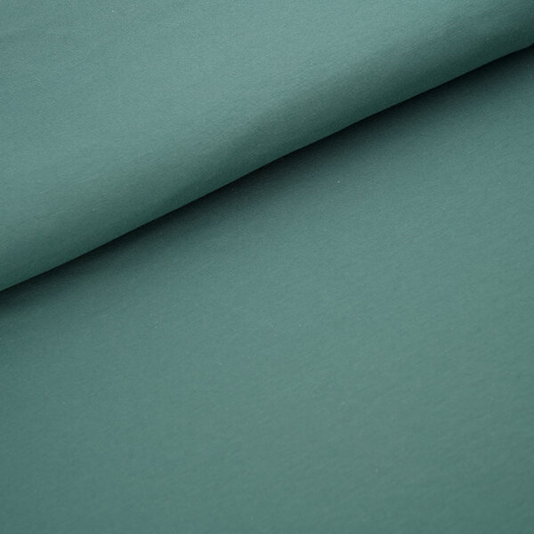 Tissue jersey organique de couleur unie staubgrün
