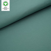 Tissue jersey organique de couleur unie staubgrün