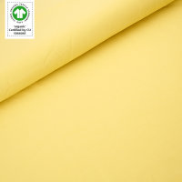 Tissue jersey organique de couleur uniezartgelb (GOTS)