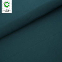 Tissue jersey organique de couleur unie smaragd