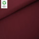 Tissue jersey organique de couleur uniebordeaux (GOTS)