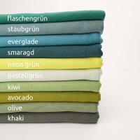 Tissue bord-côte organique pastellgrün (GOTS)