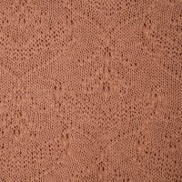 Tricot dété organique Blüten taupe