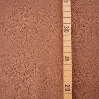 Tricot dété organique Blüten taupe
