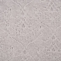Organic summer knit Blüten grau (GOTS)