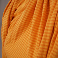 Organic summer plissee knit herbstgold