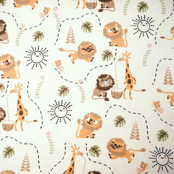 Tissue jersey organique Dschungelparty