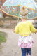 Tricot dété organique Bubbles zartgelb