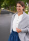 Organic summer knit Bubbles grau
