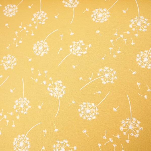 Tissue jersey organique Pusteblume currysenf