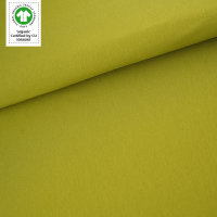 Tissue jersey organique de couleur unie avocado