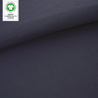 Tissue jersey organique de couleur uniedunkelgrau (GOTS)